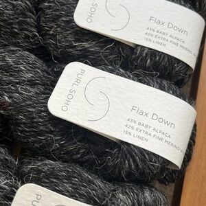 Purl Soho flax down yarn 4 skeins